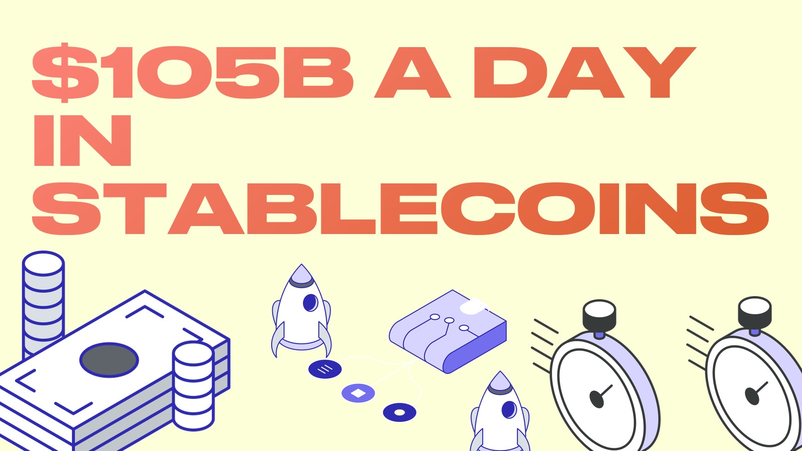 Stablecoins move $105B a day: what that figure means for settlement and spreads