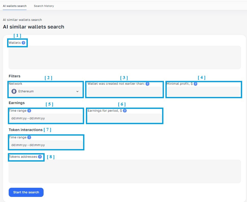 Theory: AI wallet similarity search from ArbitrageScanner