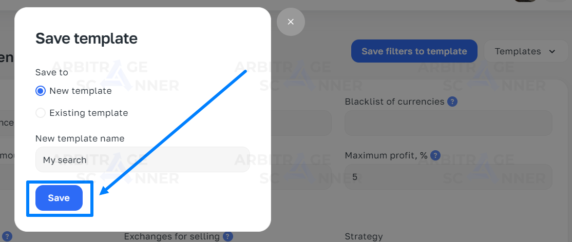 Futures Scanner Filter System (Futures Arbitrage tab)