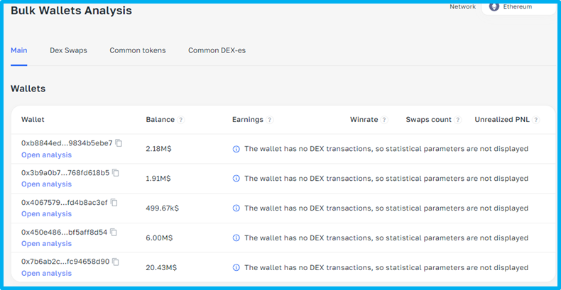 How the client earned $7000 using mass wallet analysis on the Jasmy token