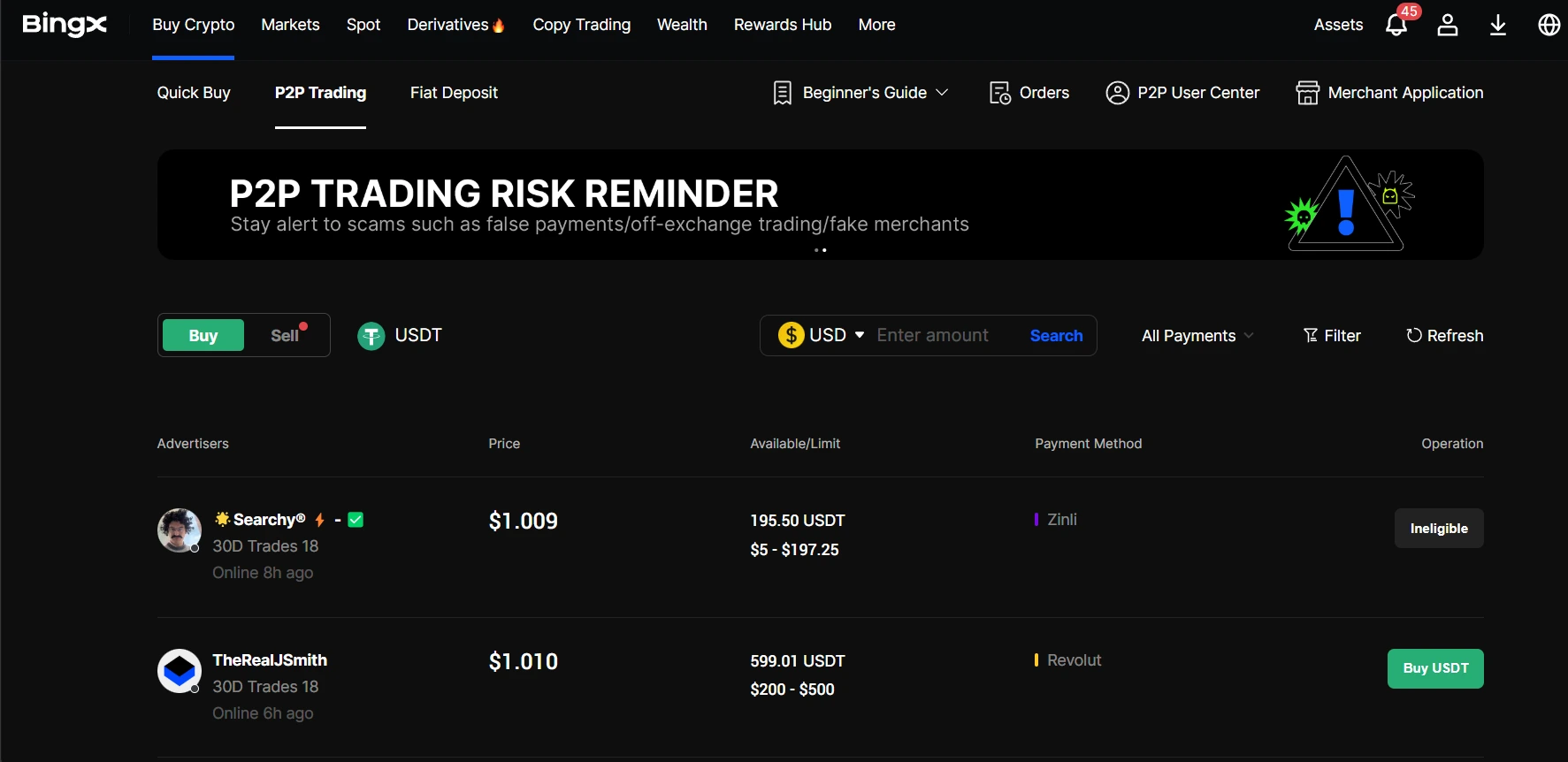 BingX Exchange: revisión, registro, comisiones y comentarios