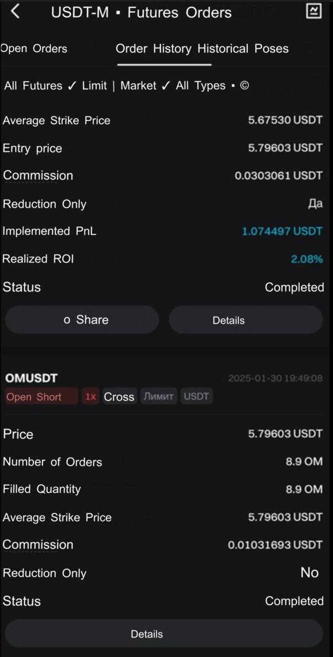 Case study on the spot + futures strategy on the OM token.