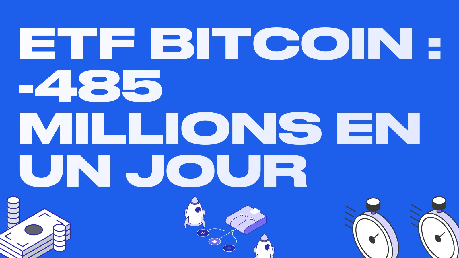 Les ETF bitcoin perdent 485 millions en une journée : la plus forte sortie depuis juin et ce qu'elle signifie pour la base