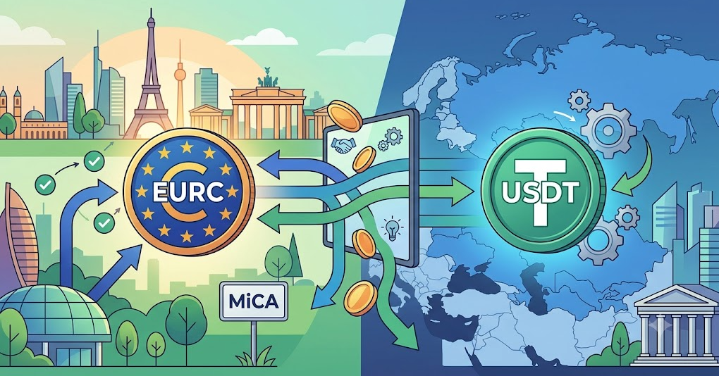 Делистинг USDT в ЕС и взлёт EURC: арбитраж курсовых разрывов MiCA-СНГ